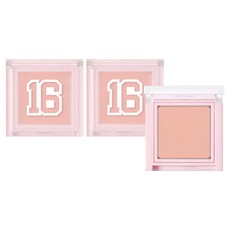 16 brand 有點害羞迷你腮紅膏, 02 Coral, 2個