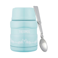THERMOS 膳魔師 不銹鋼真空食物保溫罐-薄荷歐蕾, 470ml, 保溫保冷, 1個