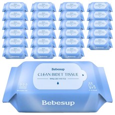Bebesup 坐浴盆衛生紙補充裝型, 55g, 20張, 24套