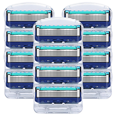 Qzio Fusion 伊麗莎白吉列相容剃須刀刀片, 4入, 3個