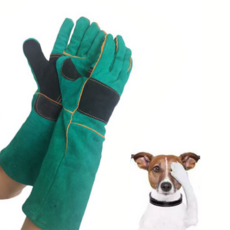 LIVING DUO 強韌寵物防護手套 M, 綠色, 1套
