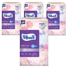 Zalzip 抽取式面紙, 280張, 24盒