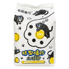 毛乾爽 球型礦砂 大球砂 20KG 大包裝 快速凝結 除臭顆粒, 1袋, 清爽除臭