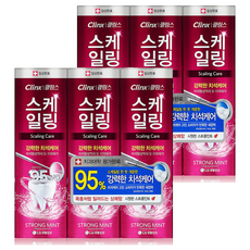 페리오 클링스 스케일링 케어 치약 스트롱민트, 100g, 6개