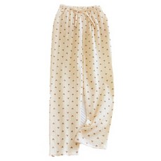 피어니스트 여성용 하트패턴 잠옷 바지