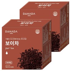 다하다 허브앤티 보이차, 700mg, 100개입, 2개