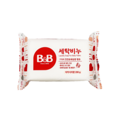 B&B 嬰幼兒衣物洗衣皂 刺槐香, 200g, 60個