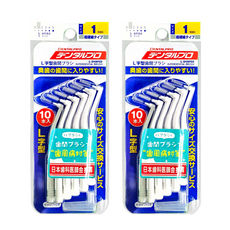 DENTALPRO JACKS 齒間刷 L型 1號 SSS, 0.7mm, 10支, 2組