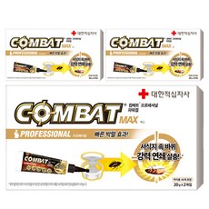 컴배트 프로페셔널 맥스 튜브 겔 살충제 20g x 2p + 먹이통 30p 세트, 3세트