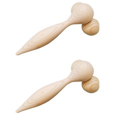 HINOKI ART 高級扁柏臉部按摩兼指壓器, 單色, 2個, 單一顏色