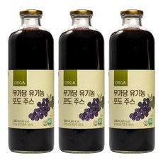 ORGA WHOLE FOODS 葡萄汁, 3個, 1L