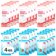 아이러브에어 하이가드 방역 황사마스크 2종 세트 화이트 대형 KF94 12p + 소형 KF80 12p, 4세트