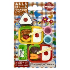 Iwako 造型橡皮擦 飲料 + 便當 Set, 日本製造, 1組