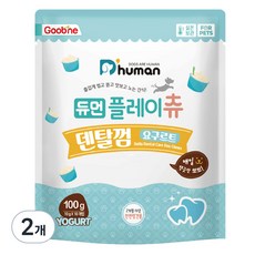 듀먼 강아지 플레이츄 덴탈껌 10p, 요구르트, 100g, 2개