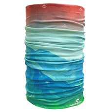 MERIDA 美利達 UPF50+ 四面彈性涼感頭巾, 山巒, 50 x 24.5cm, 山巒 紅色 + 藍色 + 綠色, 1條