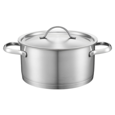 Cookever Essential系列 不鏽鋼雙柄鍋, 1個, 20cm, 銀色