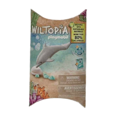 Playmobil 摩比人 Wiltopia 小海豚，可持續材料，7個組件, 1盒