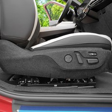 汽車第一排座椅專用側邊防塵貼膜組 2入, 單一顏色, KIA EV6/The New EV6