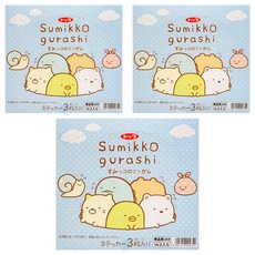 Kracie 角落生物口香糖 附貼紙 3枚入, 9.6g, 3盒