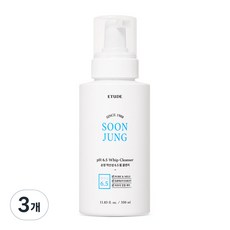 에뛰드 순정 약산성 6.5 휩 클렌저, 350ml, 3개