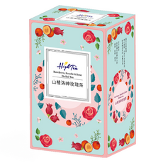 High Tea 伂橙 漢方系列 山楂洛神玫瑰茶 無咖啡因 促進新陳代謝, 5g, 8包, 5盒