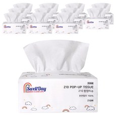 SwellDay 210抽取式面紙, 210張, 12個