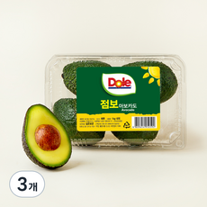 돌 페루산 점보 아보카도, 1kg, 3개