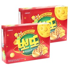 크라운 뽀또 치즈타르트 크래커 샌드, 322g, 2개