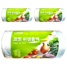 comet 捲筒型食物保鮮袋, S(17 x 25cm), 1000張, 3個