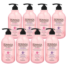 韓國 BARON 辣木籽洗髮精 櫻花香 500g+辣木籽護髮素 櫻花香 500g組, 4組