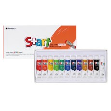 스타트 신한화구 아크릴 물감세트, 7.5ml, 12색
