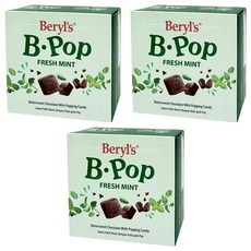 Beryl's 跳跳糖苦甜巧克力-薄荷味 50g, 3盒