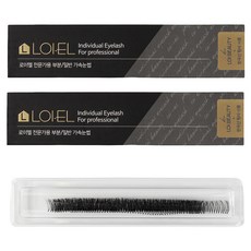 LOI-EL 局部單簇假睫毛 5排 7P 11號, 黑色 + 透明梗, 2個