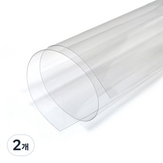 필름뱅크 PET 필름 투명 아스테이지 실리콘코팅 중박리 단면 이형 0.023T 1080mm x 15m, 2개, A0