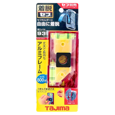 Tajima 田島 快扣式電工水平尺 SFDKL-C93R 紅色, 1個