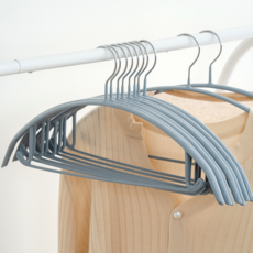 JMIL 防滑無痕衣架, 灰色, 10個