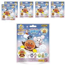 BANDAI 麵包超人電影版 輕飄飄的芙瓦莉與雲之國 入浴球，內含小物件, 75g, 6包