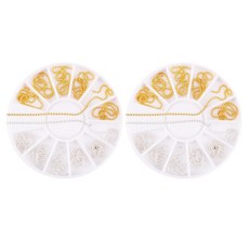 五月棕釘珠鍊12款金銀套裝, M02118, 2組