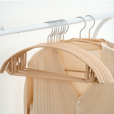 제이밀 논슬립 어깨뿔방지 옷걸이, 베이지, 10개