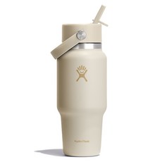 하이드로플라스크 와이드 플렉스 스트로 트래블보틀 텀블러, 코코넛 옐로우, 1개, 709ml