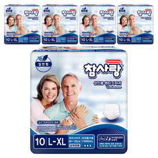 참사랑 일반형 생리대 성인 팬티기저귀, 특대형, 10개입, 5개