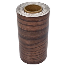 WE CHAMP 自黏牆貼木紋踢腳線 10cmX10 胡桃木紋, 1個