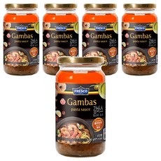 OTTOGI 不倒翁 FRESCO橄欖油蒜味蝦義大利麵醬, 5罐, 380g