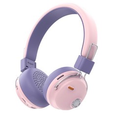 디알고 블루투스 클래식 청력보호 키즈 헤드폰, 핑크, DRGO-BH08CK