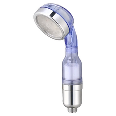 泰浦樂 摩登LED溫控花灑沐浴器 節水 水溫變色, 透明藍, 1個