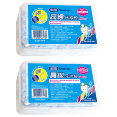 Shallop 刷樂 扁線牙線棒, 400支, 2盒