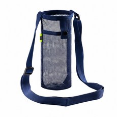 QiMart 多功能水壺手機可調節提袋 適用於水杯/保溫杯/罐裝飲品/酒瓶/摺疊傘等 尼龍製, 深藏藍, 1個