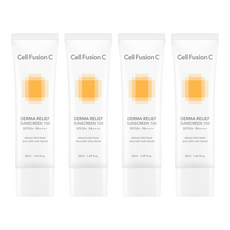 셀퓨전씨 더마 릴리프 썬스크린 100 SPF50+ PA++++, 50ml, 4개
