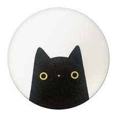 FUJI-GRACE 富士雅麗 貓咪天然珪藻土杯墊, 黑貓, 1個