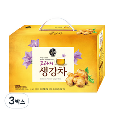 우리차 도라지 생강차, 14g, 100개입, 3박스